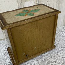 Load image into Gallery viewer, Vintage Wood Music Jewelry Box Footed Chest Gold Tone 3 Drawer Boho Japan